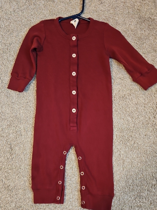 kate quinn Other - Kate Quinn Organic Cotton Henley Romper 12-18 Months